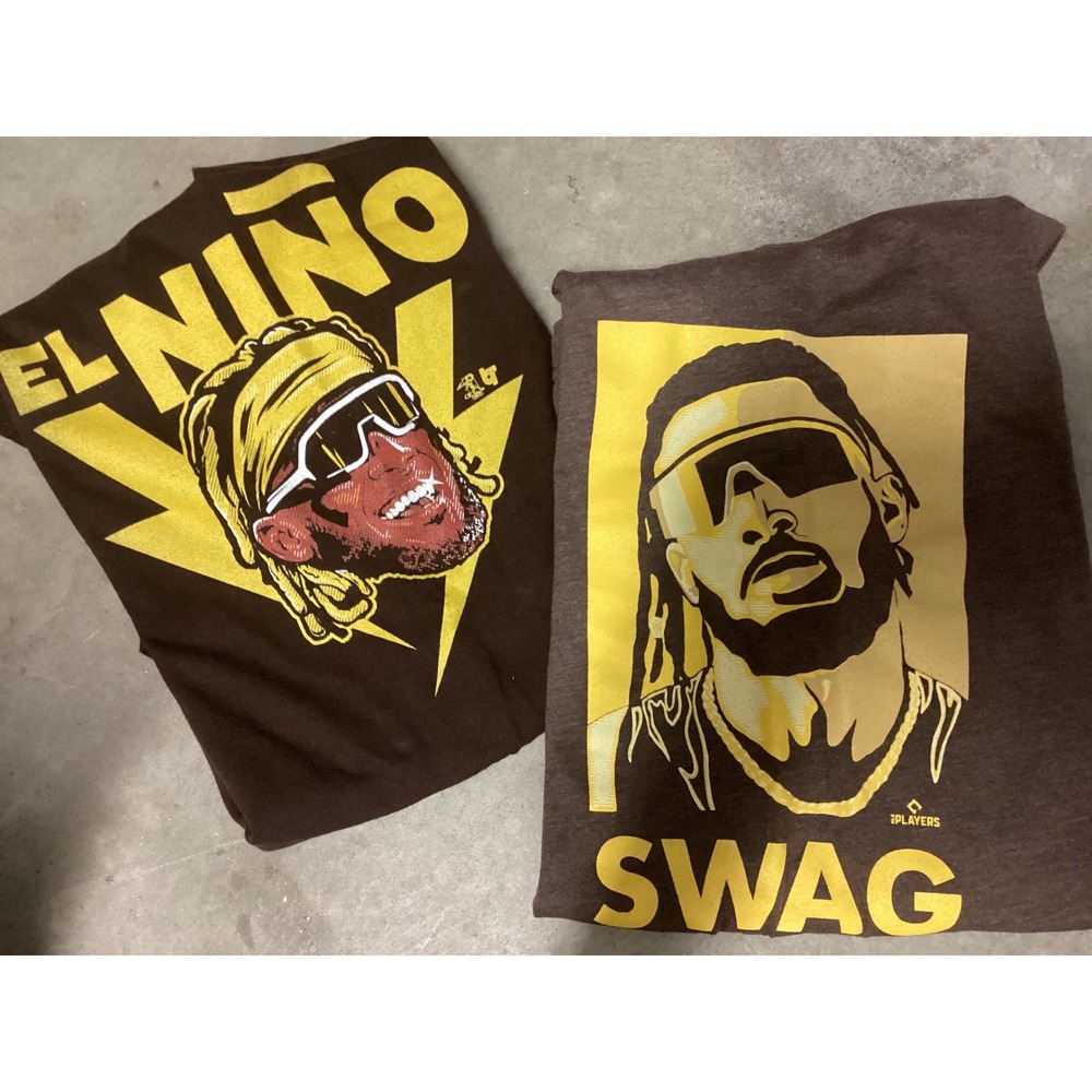 2 San Diego Padres Tatis Jr. T-shirts. Medium